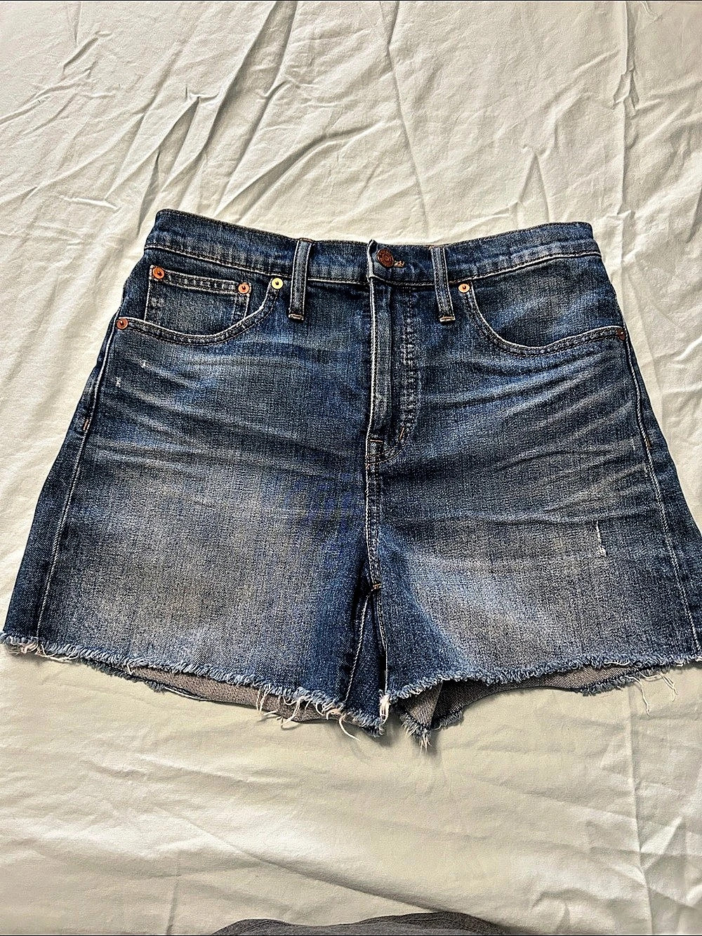 Madewell High-Rise Denim Shorts Blue Waist 28